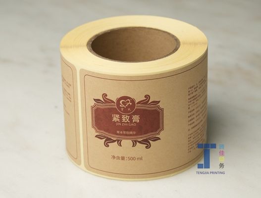 качество  OEM Personalised Kraft Paper Sticker Label With Matte Lamination завод