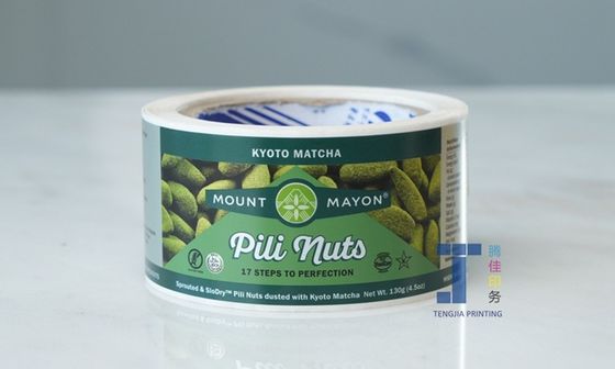 Наклейка на упаковку продуктов с УФ-покрытием