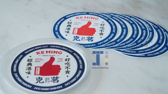 Долговечные этикетки PE PP в форме толщина 0,02 мм-0,25 мм цвет Pantone