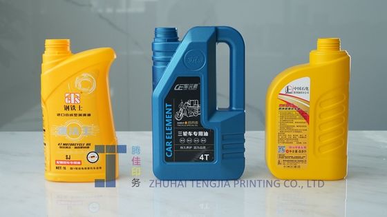 Наклейка на бутылку двигательного масла Низкая статичность
