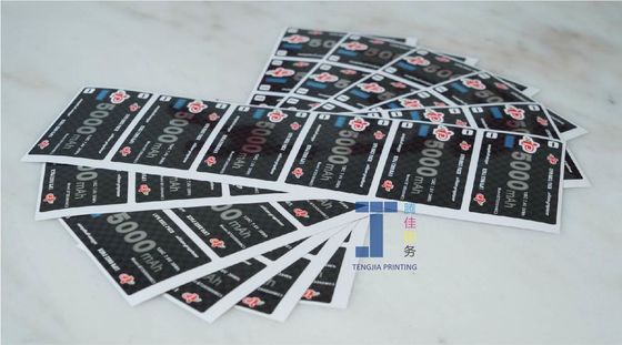 Глянцевая поверхность Антифальсификационная этикетка Антиподдельная наклейка