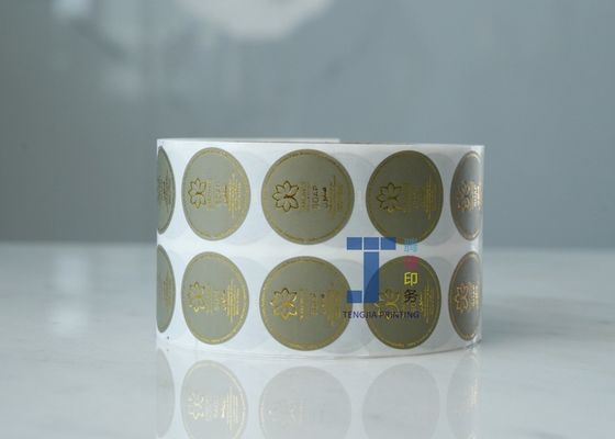 Круглообразная наклейка на бумаге Kraft с оффсетом