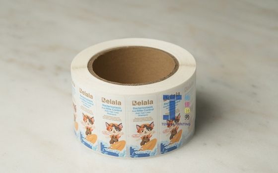 Глянцевая матовая поверхность Оконченные Kraft Roll Labels ремесленные бумажные этикетки OEM