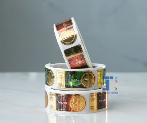 OEM BOPP/PET/PE/PP горячая фольга штампованные этикетки прочный сильный клей